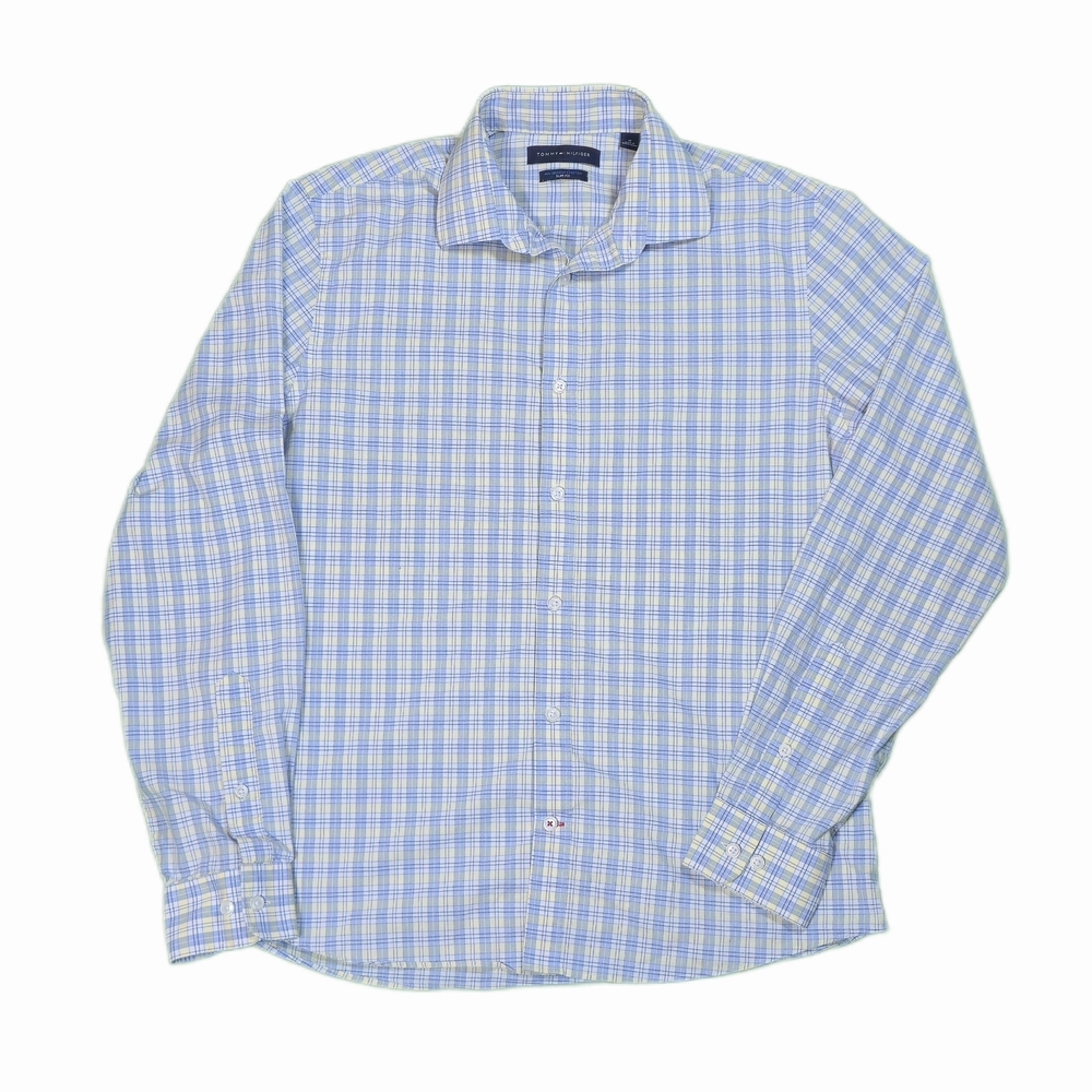 Tommy Hilfiger Blue And Yellow Plaid Shirt For‎ Women